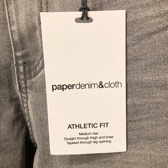 Paper Denim & Cloth Men's Athletic Fit in Gray Wash Size 32x32 NWT - Picture 4 of 11